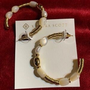 Kendra Scott Freshwater Cultured Pearl Hoop Earrings